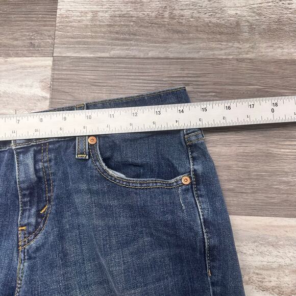 Levis 515 Faded Blue Womens 6 M Gold Studs Flap Pockets Mid Rise Bootcut Jeans - Picture 8 of 13